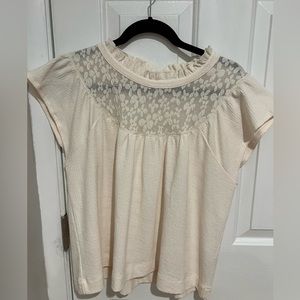 Madewell Cream Blouse- Size Large
